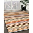 thumbnail image 3 of Ahgly Company Machine Washable Indoor Rectangle Abstract Chestnut Red Area Rugs, 2' x 5', 3 of 7