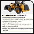 thumbnail image 5 of Diecast Masters 1:50 Caterpillar 966M Wheel Loader | High Line Series Cat Trucks & Construction Equipment | 1:50 Scale Model Diecast Collectible | Diecast Masters Model 85928, 5 of 9
