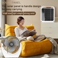 thumbnail image 2 of Amdohai Portable 6W Solar Powered Fan Set Solar Panel Monocrystalline Silicon Solar Panel Multifunctional Solar Power Recharger, 2 of 8