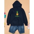 thumbnail image 3 of Buon Ferragosto Cool Ananas Hoodie Juniors -Image by Shutterstock,  Large, 3 of 4
