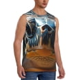 thumbnail image 2 of Balery Realistic Cute Sea Turtle Camisetas sin mangas para hombre, absorbe la humedad y protege contra el mal olor.-Medium, 2 of 7