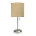 thumbnail image 1 of LimeLights Stick Lamp with USB charging port and Fabric Shade, 1 of 8