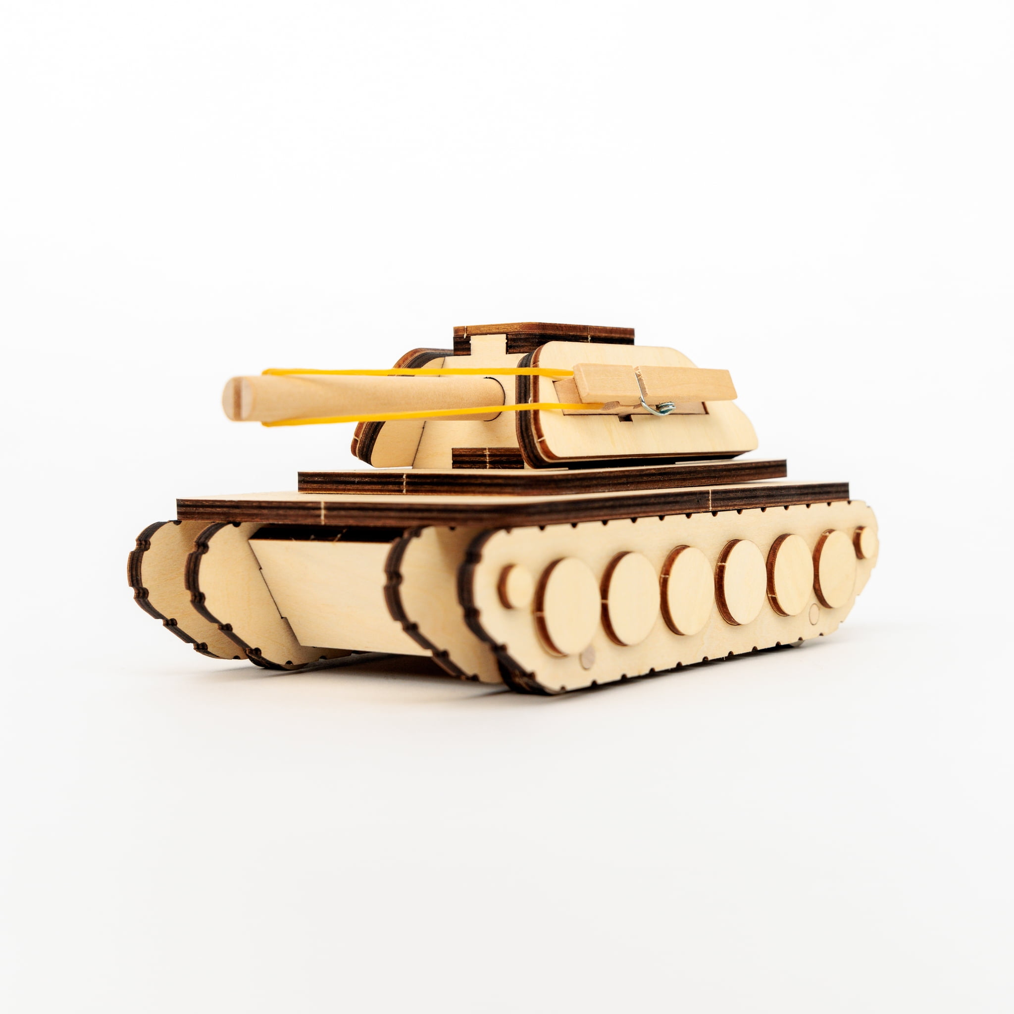 (2 pack) Jimmy's Workshop Kids Craft Wooden Tank, DIY Activity Kit, Unisex Boys and Girls, Ages 8+
