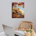 thumbnail image 5 of Strange Lion Poster Canvas- Perfect for Wall Artrations, Dining Room Decor, Bedroom Art, Wall Decor Living Room, Wall Art, Frameless 20x30inch, 5 of 7