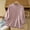 Pink, variant on Fall Clothes for Women Regular Fit Embroidery Linen Womens Blouse 3/4 Sleeve Collar Button Down Womans Tops M-2XL