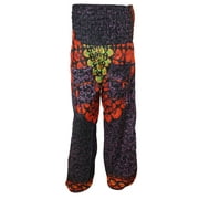 Mogul Women's Harem Pants Indian Handmade Wide Leg Purple High Waist Yoga Pant