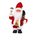 thumbnail image 3 of Juguete eléctrico de Papá Noel, cantando y bailando, muñecas navideñas bailando y cantando música Santa Navidad juguetes de Papá Noel para estante de, 3 of 10