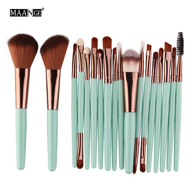Juego de brochas de maquillaje MAANGE 6/15/18/20 piezas, polvo cosmético, sombra de ojos, base, mezcla de rubor, brocha de maquillaje de belleza, Maquiagem Tan Jianjun unisex