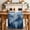 Blue, variant on Purple Mountain Table Runner 90 Inches, Misty Forest Nature Woodland Pine Tree Landscape Bed Runner Dresser Scarves Tabletop for Indoor Outdoor Parties/Ceremony/Banquet, 13" x 90"