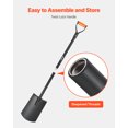 thumbnail image 5 of VEVOR Square Shovel, 48 in Heavy-Duty Flat Shovel, Transfer Shovels with Alloy Steel Blade and Non-Slip D-Handle, Detachable and Easy Storage, for Gardening, Construction, Digging, and Snow Shoveling, 5 of 9