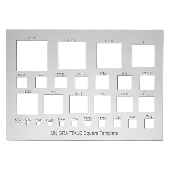 Square Cutouts Stencil Metal Stencil Rectangle Template Stainless Steel Journal Stencils Geometric Template Painting Stencils