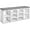 White, variant on PINDEE Shoe Bench Storage with Cushion 10 Adjustable Compartments Entryway Organizer for Shoes Living Room Hallway Bedroom.Brown