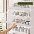 thumbnail image 6 of Miogawg Shoe Cabinet With Transparent Flip, Shoe Organizer Cabinet For Entryway,Narrow Slim Freestanding Rack Cabinet For Foyer,Hallway, 6 of 7