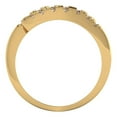 thumbnail image 5 of 0.235 ctw Wedding Band for Women - 18K Yellow Gold Yellow Moissanite Stackable Eternity Ring, 5 of 6