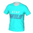 thumbnail image 3 of Ben Azelart Stay Wild Shirt 3d Printed T Shirt Crewneck Short Sleeve Top Tees For Mens, 3 of 8