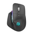 thumbnail image 1 of Mouse Ergonómico Zienstar Negro Modo Dual Bluetooth Inalámbrico USB Recargable Retroiluminación RGB, 1 of 7