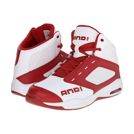 And 1 Typhoon D1090MWRW White Red Athletic Basketball