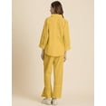 thumbnail image 3 of Moomaya Solid 2 Pcs Cotton Co-Ord Set, Everyday Wear Long Shirt With Pants, 3 of 8