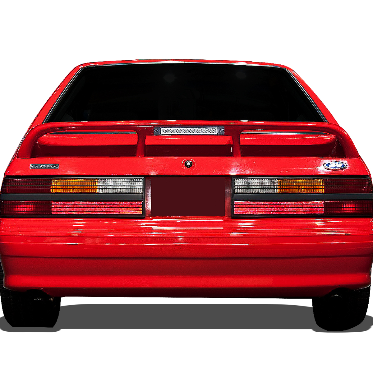 Pair Smoke Tail Light Lens For 87-93 Ford Mustang Fox Body LX Style - Left & Right