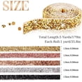 thumbnail image 2 of Crystal Rhinestone Ribbon Bling Diamond Ribbon Wrap Roll for Wedding Crafts DIY Resin Rhinestone Ribbons Self Adhesive Crystal Rhinestones Ribbon Stickers Birthday Cakes Decor, 2 of 7