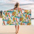 thumbnail image 5 of Guanhe Summer Kids Microfiber Beach Towel Super Lightweight Colorful Bath Towel Sandproof Beach Blanket Multi-Purpose Towel for Summer Holidays 30x60 Inch, 5 of 7