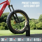 GOOLOO AP150 Cordless Tire Inflator Portable Air Compressor, 150 PSI Air Pump for Car Tires, 6000mAh Battery Powered, Auto Shutoff with Digital Pressure Gauge & LED Light