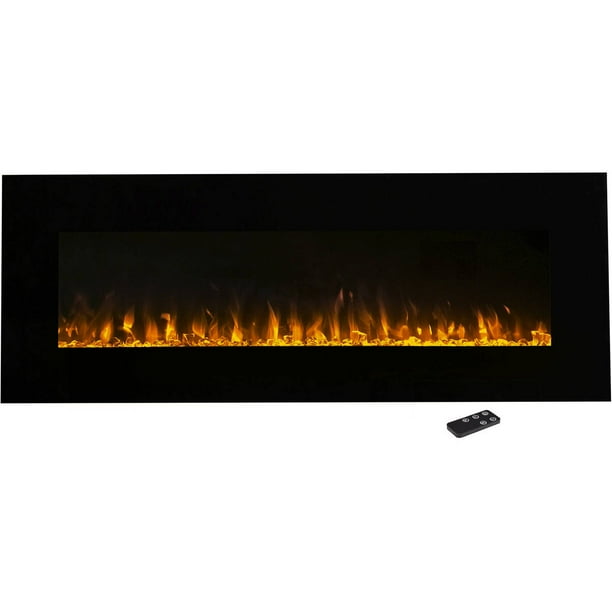 Northwest 54 Inch Electric Wall Mounted Fireplace With Fire And Ice Flames Com Northwest 54 Inch Electric Wall Mounted, Hamilton Beach Electric Fireplace