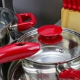 thumbnail image 3 of MegaChef MC-CS2200 Batterie de Cuisine en Aluminium Ensemble Combo, Rouge - 22 Pcs, 3 of 5