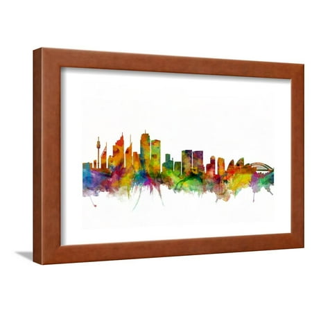  Sydney  Australia Skyline Framed  Print Wall Art  By Michael 