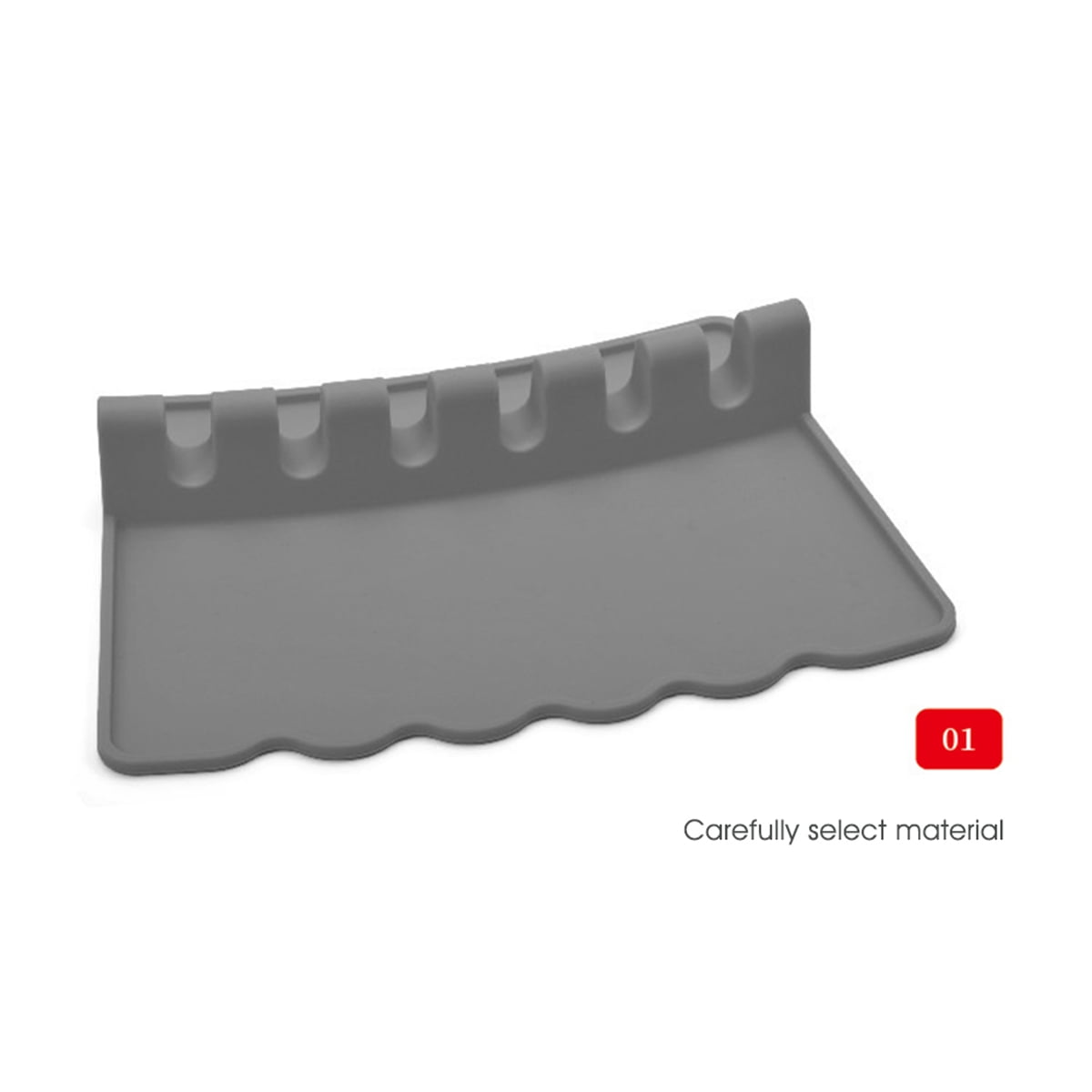 Private Jungle Silicone Spoon Rest Heat-Resistant 6 Slots Utensil Rest with Drip Pad Spoon Holder for Kitchen Countertop Cooking,Multiple Kitchen Utensils Spatula Rest Holder,Gray Private Jungle Silicone Spoon Rest Heat-Resistant 6 Slots Utensil Rest with Drip Pad Spoon Holder for Kitchen Countertop Cooking,Multiple Kitchen Utensils Spatula Rest Holder,Gray
