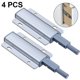 thumbnail image 1 of Abridor de puerta de 4 piezas Empuje para abrir Cierres a presión Cajones Abridor de empuje - Plata dontodent Kuyhfg Sin marca, 1 of 4