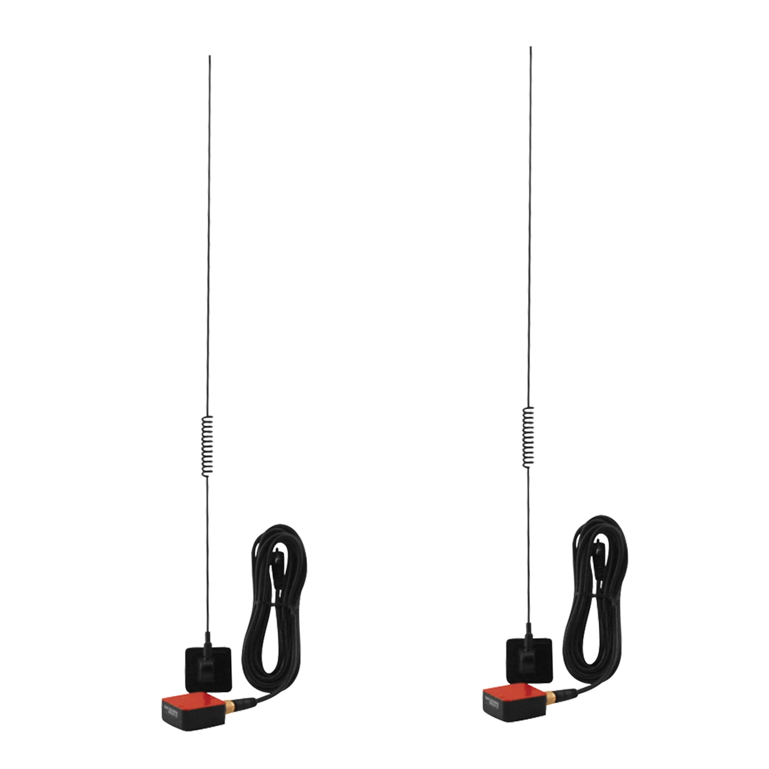 2 Pack Tram 1198 Glass Mount CB With Weatherband Mobile Antenna