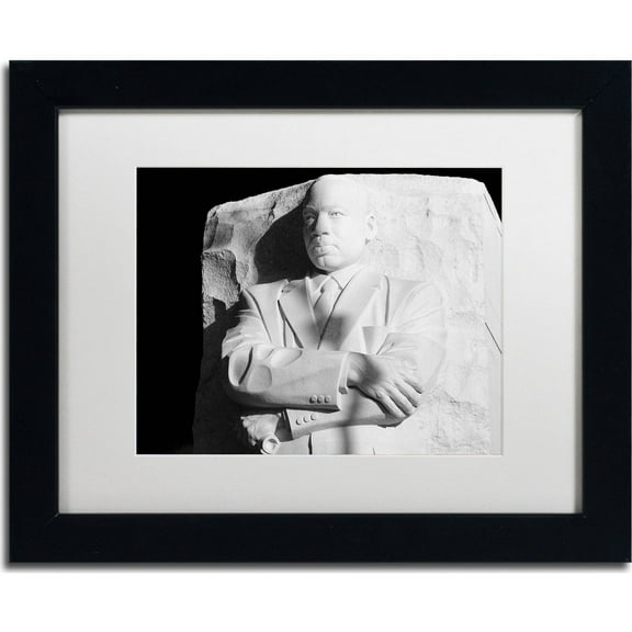 Trademark Fine Art "MLK Memorial" Canvas Art by CATeyes, White Matte, Black Frame