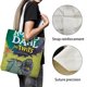 thumbnail image 3 of The Twits Bolso de tela con estampado de lienzo para mujer, bolsa de compras reutilizable y estética, con cremallera interior, regalo para mujer,40*45cm., 3 of 6