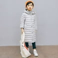 thumbnail image 5 of BULLPIANO Big Boy Girl and Todder Long Light-Weight Hooded Puffer Coat Warm Winter Jacket Snowsuit Outerwear 3-11 Years, 5 of 5