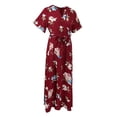 thumbnail image 1 of Vestido maxi largo floral Zulema escote en V L, 1 of 8