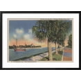thumbnail image 2 of Art.com St. Petersburg, FL - View of Coffee Pot Bayou & Isle Art Print by Lantern Press, Black Frame Wall Art, 29" x 21", 2 of 5