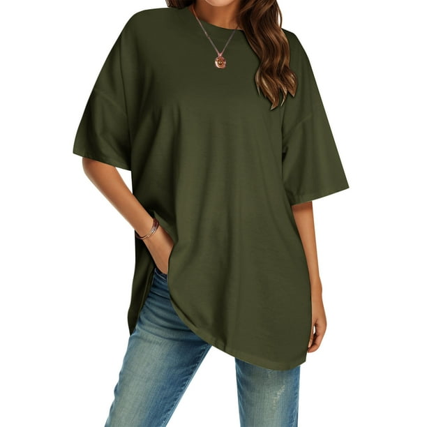 MKLEKYY Playeras De Algodon Mujer Camiseta Básica Ajustada De Cuello Redondo Para Mujer, Camiseta De Verano De Manga Corta, Camiseta Clásica, Camiseta 657 Talla L