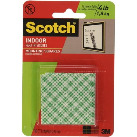 Scotch Mounting Squares 16 Ea