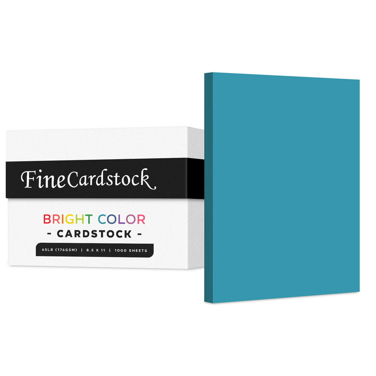 Premium Colored Card Stock Paper, Case of 1000 Sheets, Medium Weight 65lb  Cardstock, Perfect for School Supplies, Arts and Crafts, Acid and Lignin  Free, 8.5 x 11 Inches