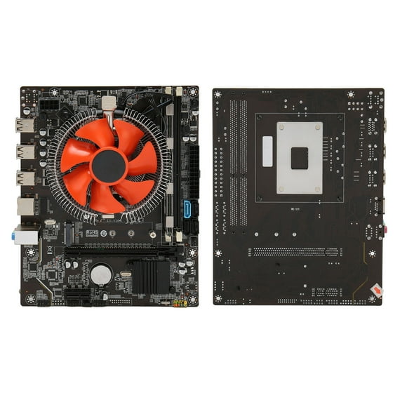 Gaming PC Motherboard, Motherboard CPU Combo 6GB/S X79 Dual Indicator Light 6 Cores With Fan For Desktop PC
