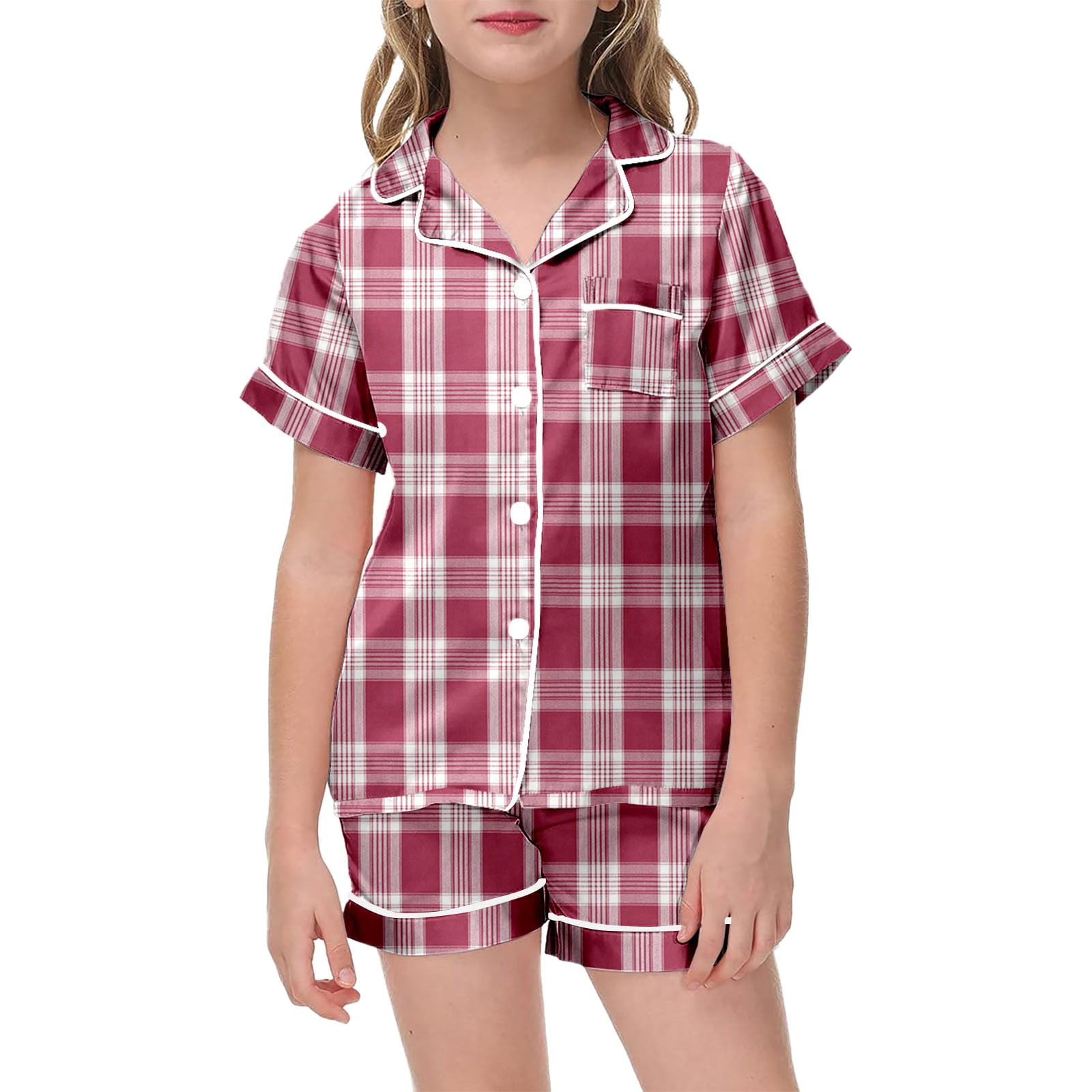 Icvfdpl Ensemble de Vêtements pour Fille, Chemise, Pantalon