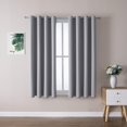 thumbnail image 1 of 2 Panel Set Insulated Room Darkening Curtains (light Grey, 52 X 63 Inches), 1 of 5