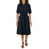 Donna Karan Womens Office Workwear Shirtdress