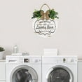 thumbnail image 5 of Eveokoki 12" Rustic Laundry Rules Prints Signs Framed ,Laundry Room Sign Rustic Wood Sign Vintage Look Home Bathroom Wash Room Hanging Sign, 5 of 5