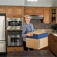 thumbnail image 4 of Medium Moving Box 8-Pack with Reinforced Handles Tape-Free Assembly and Attached Lid 18-in x 15-in x 14-in, 4 of 7