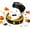Ghost, variant on Halloween Ghost Dumpling Squishy, Dumplings Squishies Stress Balls Fidget Sensory Toys, Mystery Dumplings Squishy Soft Squeeze Decompression Dough for Adults(Glitter Purple)