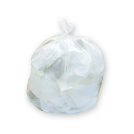 JAGUAR PLASTICS Nonperforated Coreless Can Liner 30-Gallon, 13 Micron in Clear