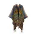 thumbnail image 1 of Wraps pour Femmes, Cape Chaude Style Fourche Imprimée, Wrap d'Hiver pour Femmes, 1 of 2