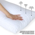 thumbnail image 3 of Almohadas Hoteleras Premium - Relleno Microgel - Firmeza Media - Fundas Rayada Satinada - 100% Algodón - Pillow - Alta Caldiad - Color Blanco (4, Estándar), 3 of 5